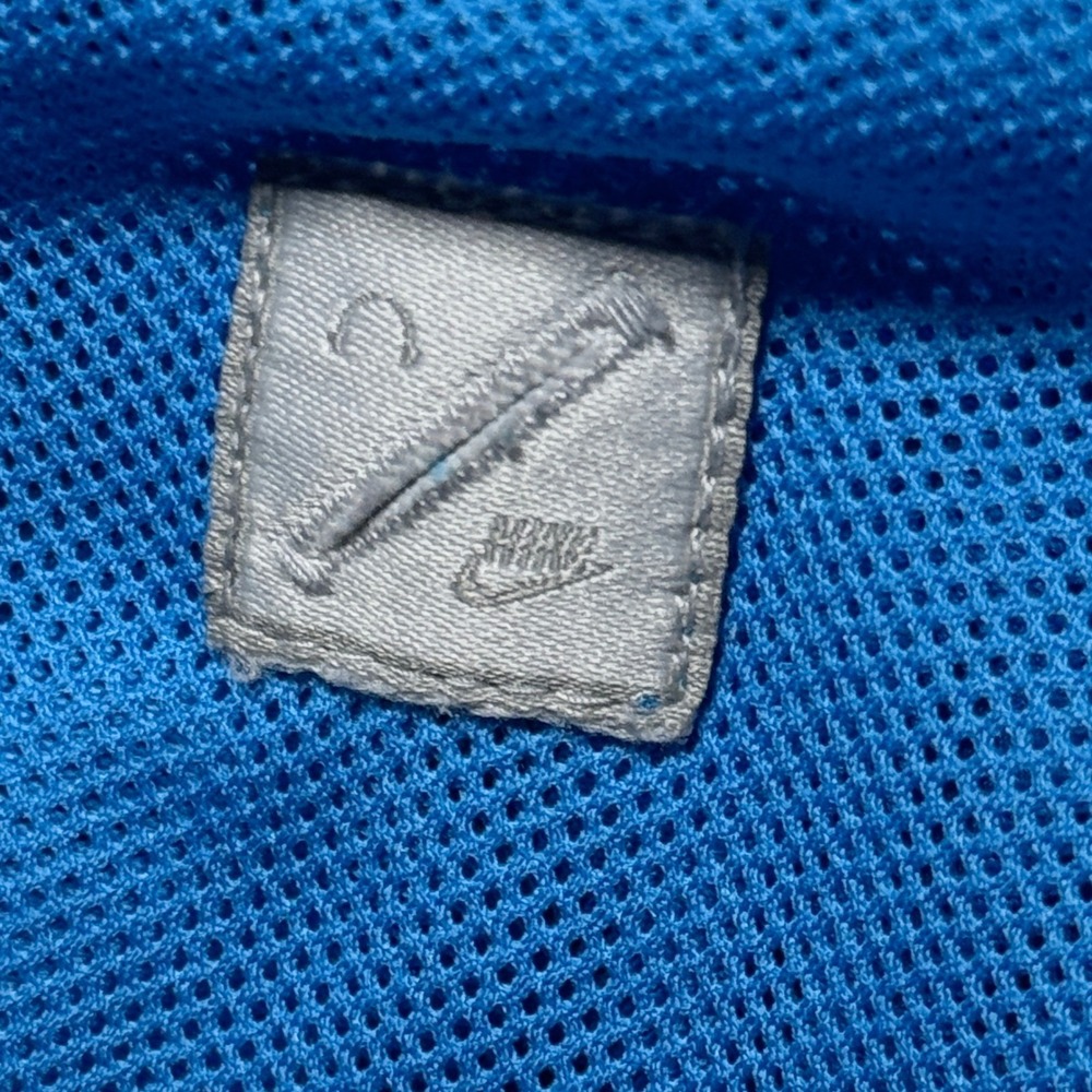 Nike Jacket Mens Medium Full Zip Track Blue White Stripe Sportswear Futura Logo - Picture 4 of 13